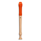 Mollenhauer Fipple "Digi" Flûte à Bec Soprano Orange Baroque