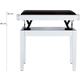 Classic Cantabile Banquette De Piano Modèle A Blanc Mat Velours Noir