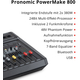 Pronomic Powermake 800 Powermixer con Microfoni Wireless
