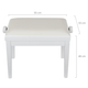 Classic Cantabile Banc De Piano Modèle A Blanc Mat
