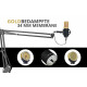 Pronomic CM-100BG Studio Condensatormicrofoon zwart/goud Set incl. popfilter goud