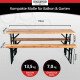 Stagecaptain BB-170 NT Hirschgarten Ensemble de Bierzelt 170 cm Lot de 10