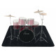 Stagecaptain DTB-1620 BK Drumteppich Schwarz