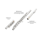 Classic Cantabile FL-100 flûte traversière, maillechort