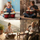 XDrum Bongos Pro Rojo Vino