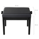 Classic Cantabile Banc De Piano Modèle P Noir Brillant
