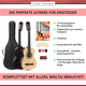Classic Cantabile Acoustic Series AS-851-L Guitare Classique 1/2 pour Gaucher Set Débutant