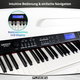 FunKey DP-88 II Digitalpiano wit Set met Economy Keyboardbank, Koptelefoon en Pianoles