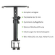 Pronomic SLS-36K BK Pied De Table Avec Pince Pour Moniteurs Studio