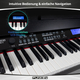FunKey DP-88 II Digitalpiano zwart Set met Economy Keyboardbank, Koptelefoon en Pianoles