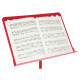 Classic Cantabile Leggio Orchestrale In Lamiera Forata Heavy Rosso Set Da 10