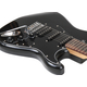 Rocktile Pro ST60-BK Guitare Électrique Tout Noire Set AK20GR