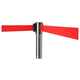 Stagecaptain PLS-200S Barrier Post Crowd Control System Silver Pair