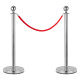Stagecaptain PLS-150 Deluxe 2.1-150S Afzetpaal Personenleidingssysteem 1,5m zilver Set met Bordhouder