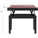 Classic Cantabile Banc De Piano Modell A Noir Mat Velours Rosé