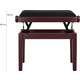 Classic Cantabile Banquette De Piano Modèle A Bois De Rose Velours Noir