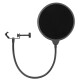 Audio-Technica AT2035 Set Microfono a Condensatore con Chiusura a Strappo Antipop