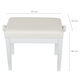 Classic Cantabile Banc De Piano Modèle P Blanc Mat