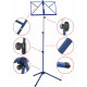 Classic Cantabile 100 Muziekstandaard Medium Blauw Set incl. Opbergdoos