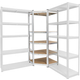 Étagère d’angle de stockage Stagecaptain Heavyrack avec plateaux en bois, max. 875 kg
