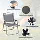 Stagecaptain CSH-67 Chaise Pliante De Camping Lot De 4
