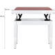 Classic Cantabile Banquette De Piano Modèle A Blanc Laqué Velours Rosé
