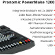 Pronomic Powermake 1200 Powermixer con Microfoni Wireless