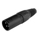 Pronomic XFXMPLUG Black XLR Stecker female/male - 2x 5er Pack