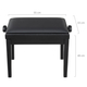 Classic Cantabile Banc De Piano Modèle A Noir Mat