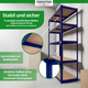 Étagère de Stockage Stagecaptain Heavyrack avec Tablettes en Bois Bleue, max. 875 kg