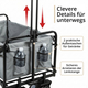 Stagecaptain Bollycart-907 GY Bollerwagen ohne Dach Grau