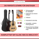 Classic Cantabile Acoustic Series AS-851-L Guitare Classique 7/8 pour Gaucher Set Débutant