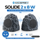 McGrey SSB-420 GY/ED BT Enceintes Imitation Pierre (Paire)