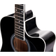 Classic Cantabile WS-10BK-CE Chitarra Western Nera Con Pickup Set Borsa
