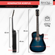 Rocktile WSD-5C-BUB Slim Line Westerngitarren Set Blueburst