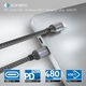 Sonero Cavo USB-C a USB-C 60W Grigio/Nero 0,5 m