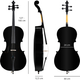 Classic Cantabile CP-100BK 4/4 Cello Set Black