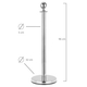 Stagecaptain PLS-150 Deluxe 4.4-150S Absperrständer Personenleitsystem 1,5m silber