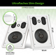 Pronomic FLS-540E WH Coppia Diffusori Flatpanel da Parete Box bianco 2x Set