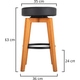 Classic Cantabile Pubkruk Gitaarkruk Natuurlijke Kleur 3x Set