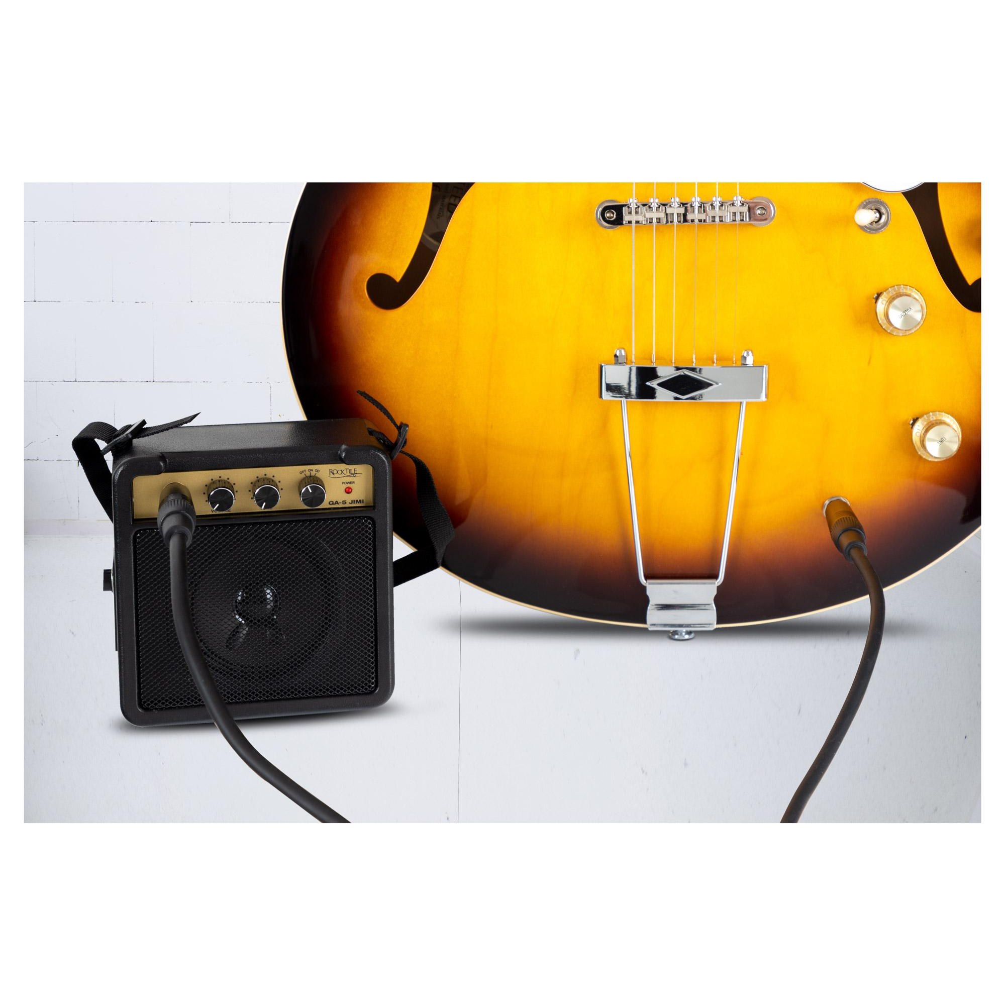 Mini Amplificatore Per Chitarra Con Effetto Wah – Portatile, Ricaricabile, Con Ingresso Per Cuffie E Splitter