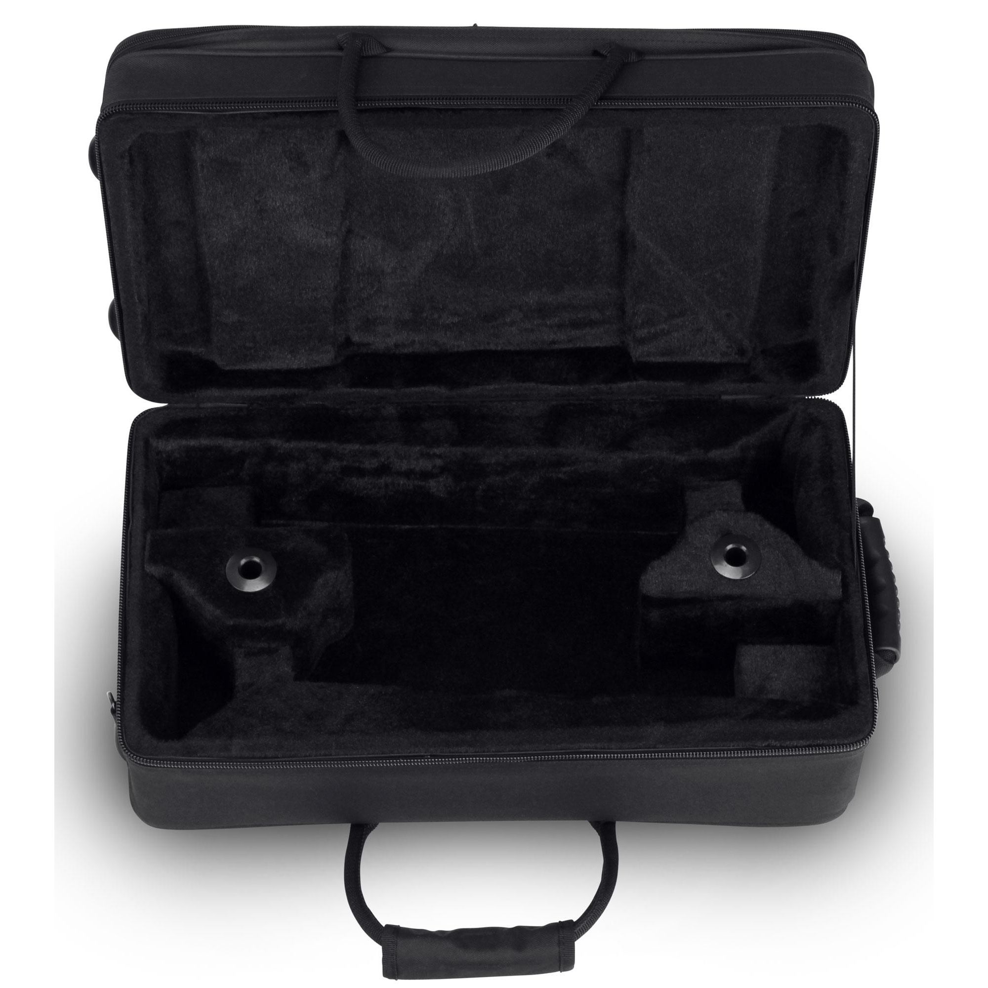 Coffre Instrument Musique Sac Double Trompette Classic Cantabile TRB-2 - Sac à Dos Rembourré - 2 Pochettes - Noir étui Trompette Classic Cantabile