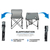 Stagecaptain CS-4547 GY Set Tavolo Da Campeggio Grigio thumbnail 4