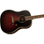 Gretsch Jim Dandy Dreadnought WF Deep Cherry Burst thumbnail 4