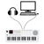 Classic Cantabile MINI-37 Keyboard weiß-grau thumbnail 4