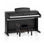Classic Cantabile Banquette De Piano Modèle A Noir Brillant Velours Noir thumbnail 4