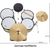 XDrum Junior Pro Kinder Drumset Sunset Gold Sparkle incl. School thumbnail 4