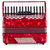 Classic Cantabile 72 Bass Accordeon "Secondo V" Set Rood thumbnail 4