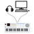 Classic Cantabile MINI-37 Keyboard weiß-blau thumbnail 4