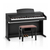 Classic Cantabile Banc De Piano Modèle A Noir Laqué Velours Rosé thumbnail 4